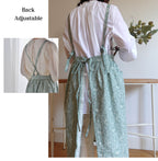BeLettered.  Personalized Embroidered Floral Apron Dress