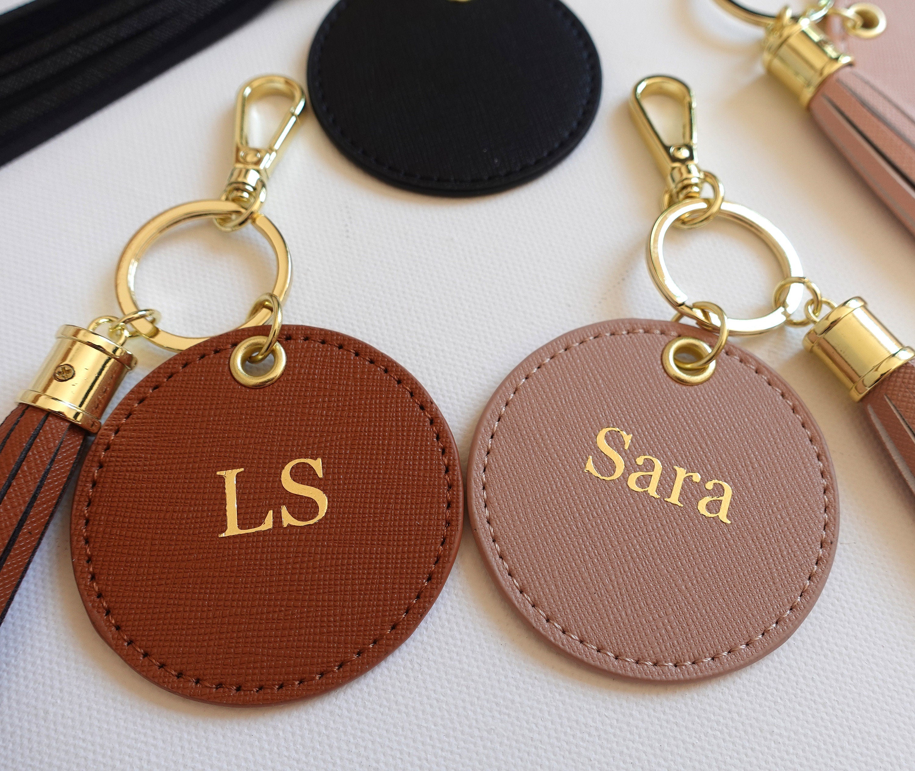 Personalised Keyring with Tassels, Keychain