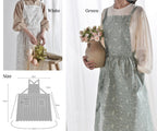 BeLettered.  Personalized Embroidered Floral Apron Dress