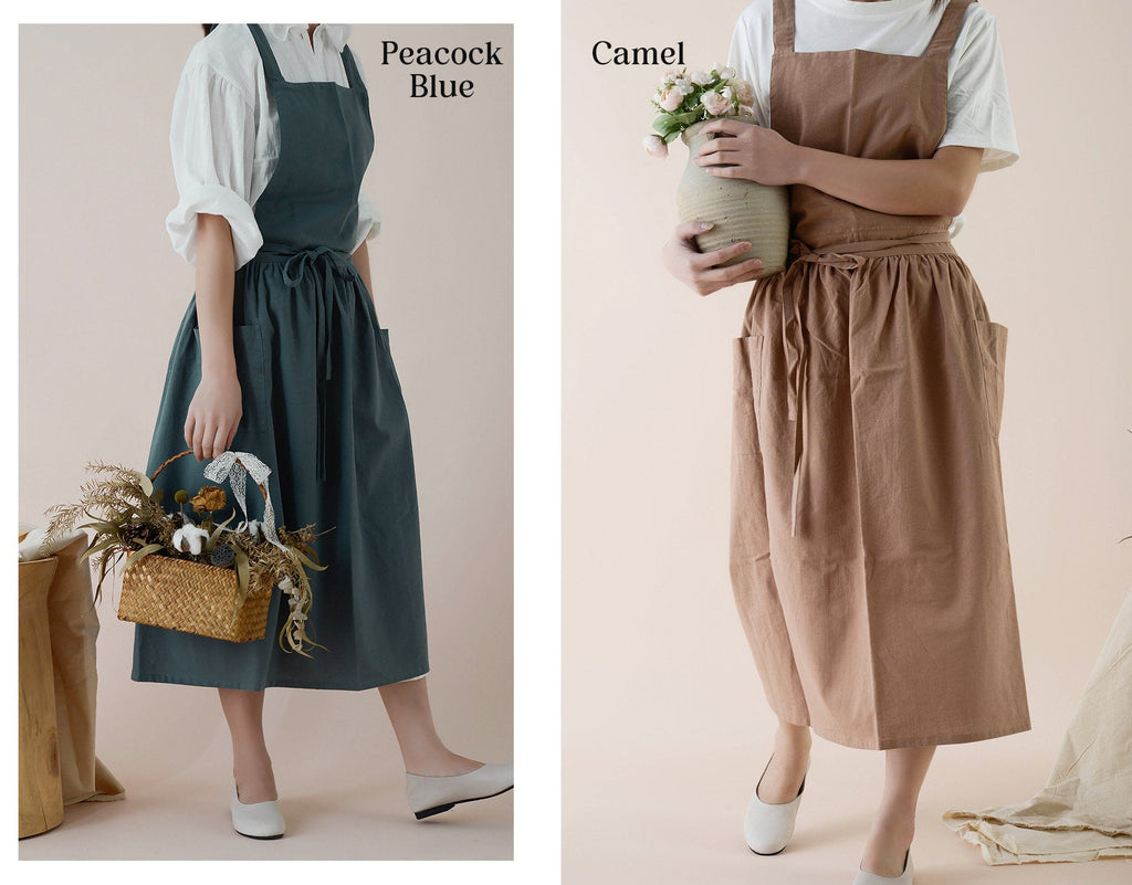 BeLettered.  Personalized Apron Dress with Pockets, Custom Name