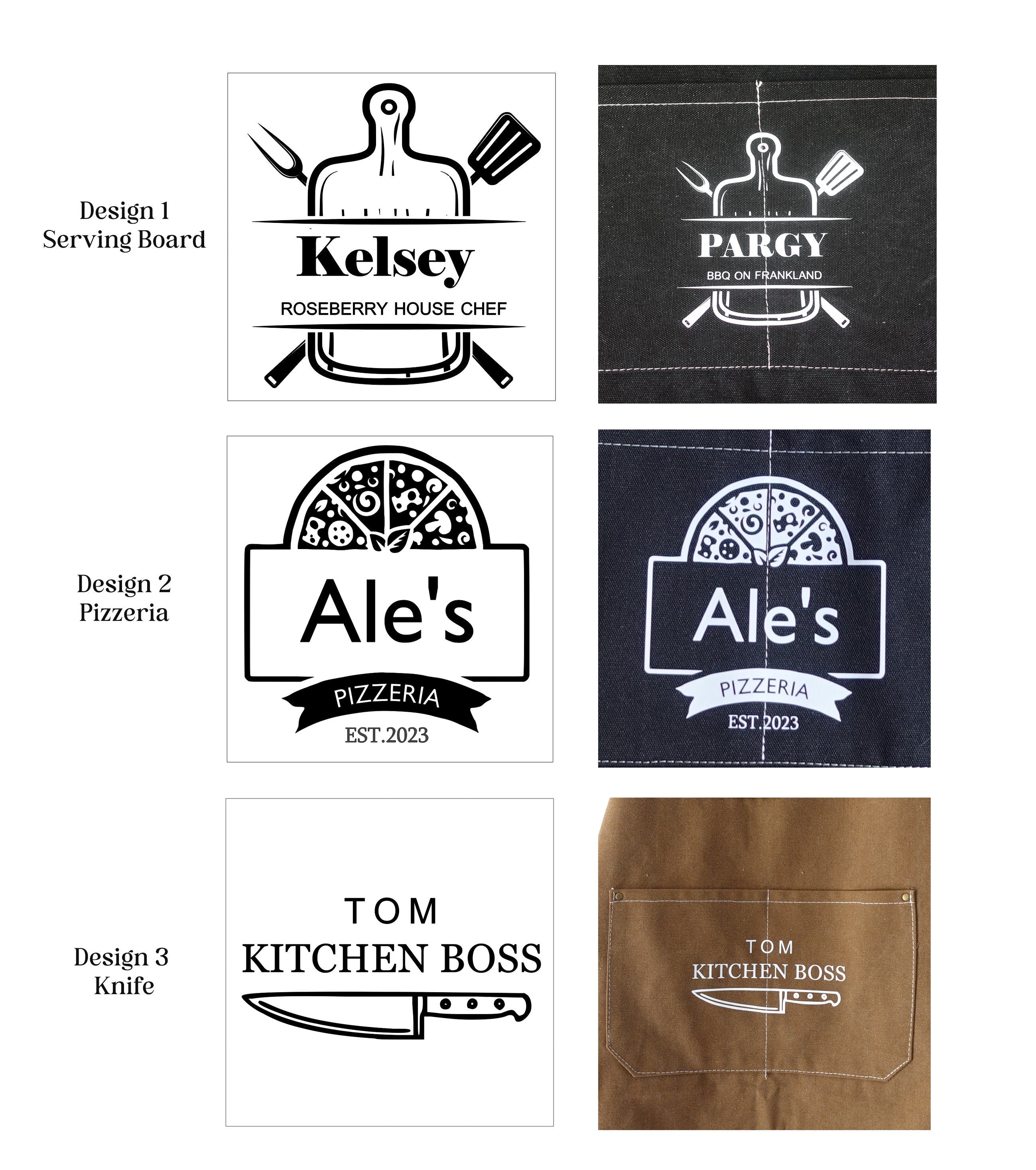 BeLettered. Personalized Grill Master Apron