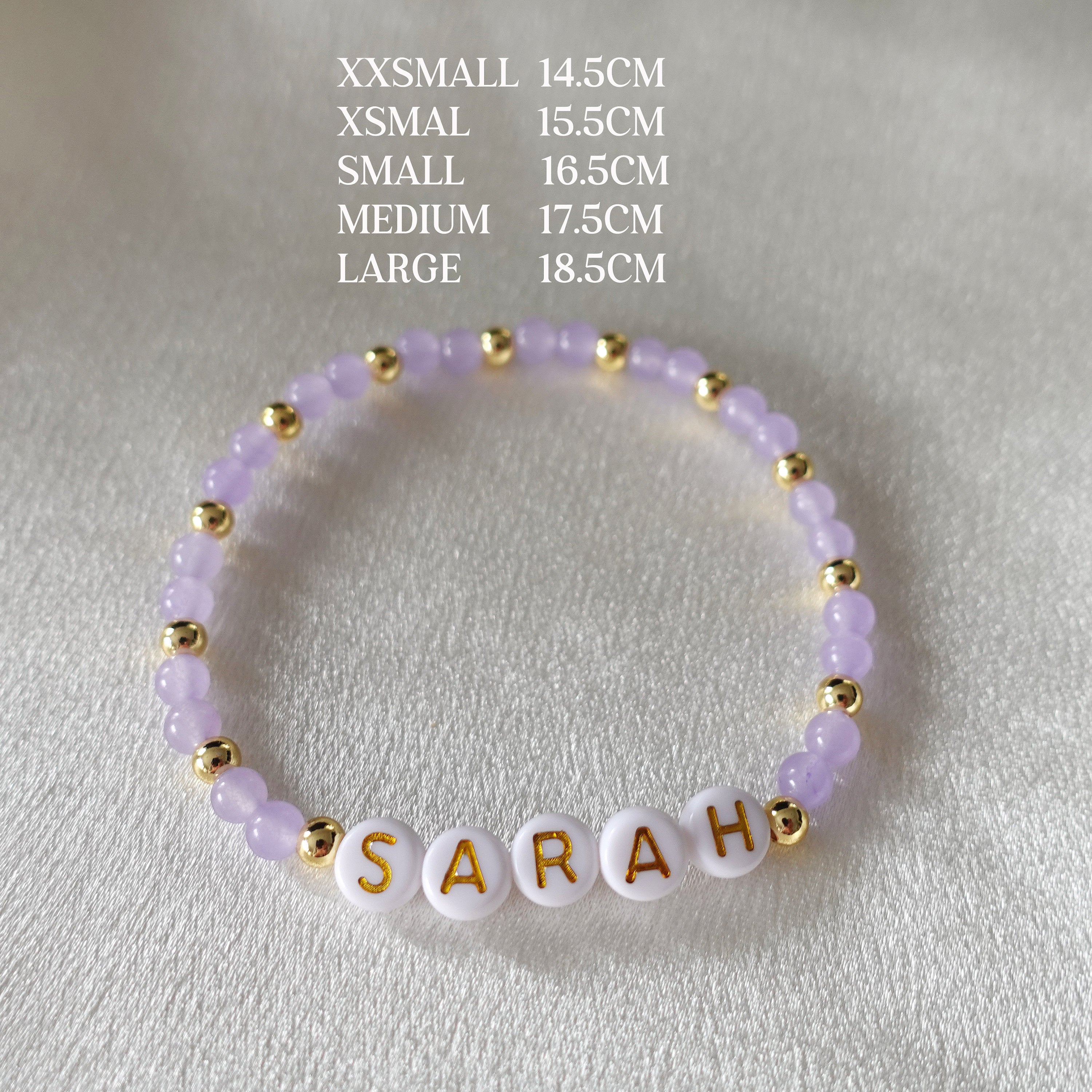 Custom Name Beaded Bracelet, Personalized Gift