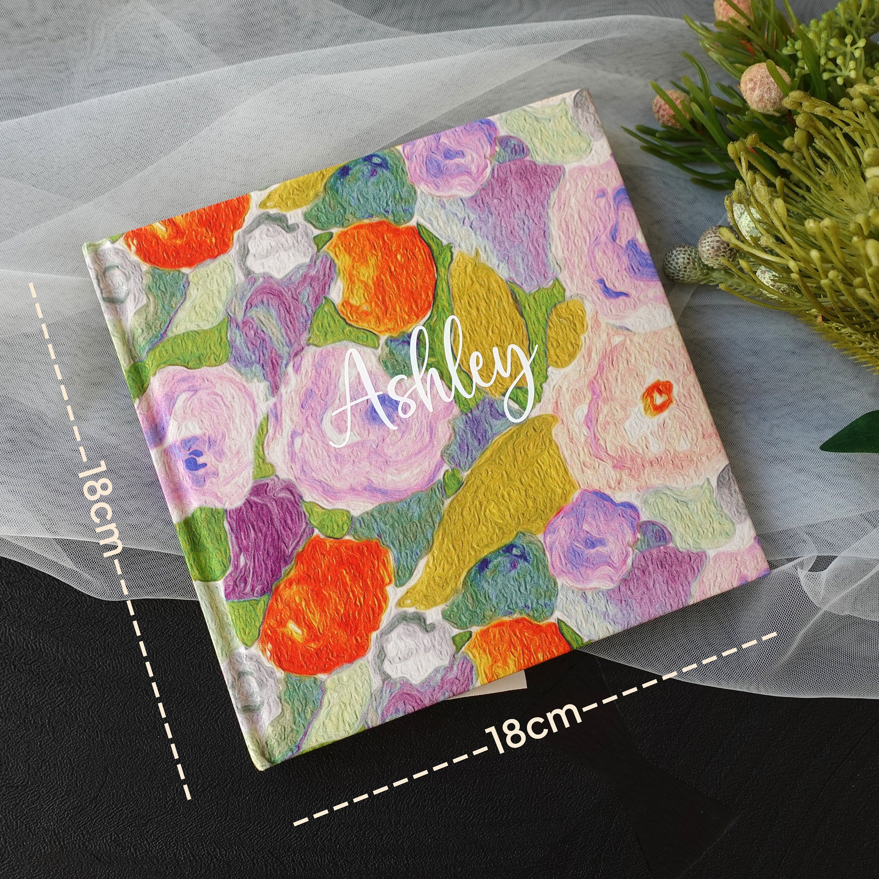 Personalized Floral Notebook, Journal