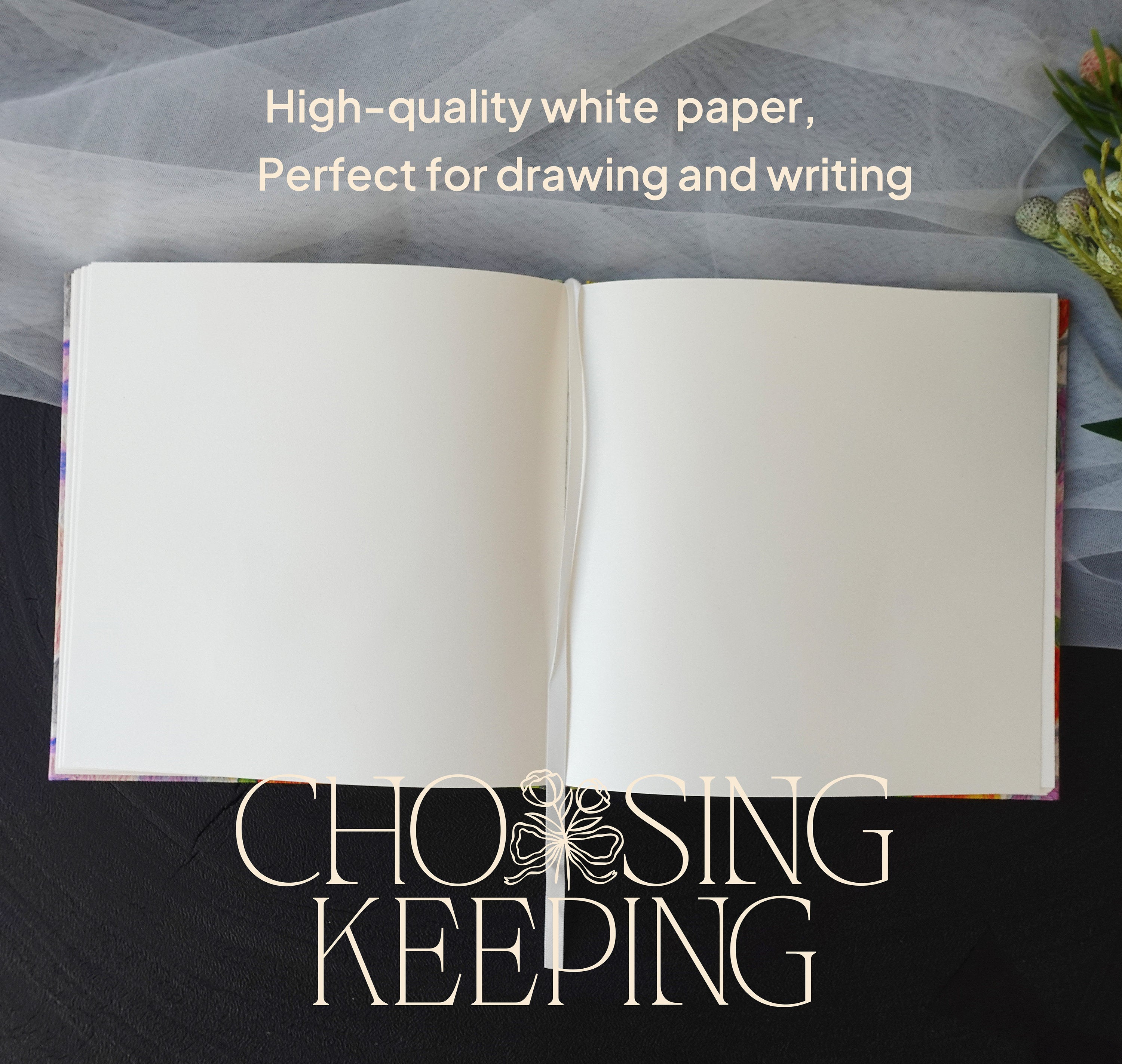 Personalized Floral Notebook, Journal