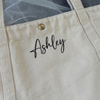 BeLettered. Personalized Canvas Tote Bag