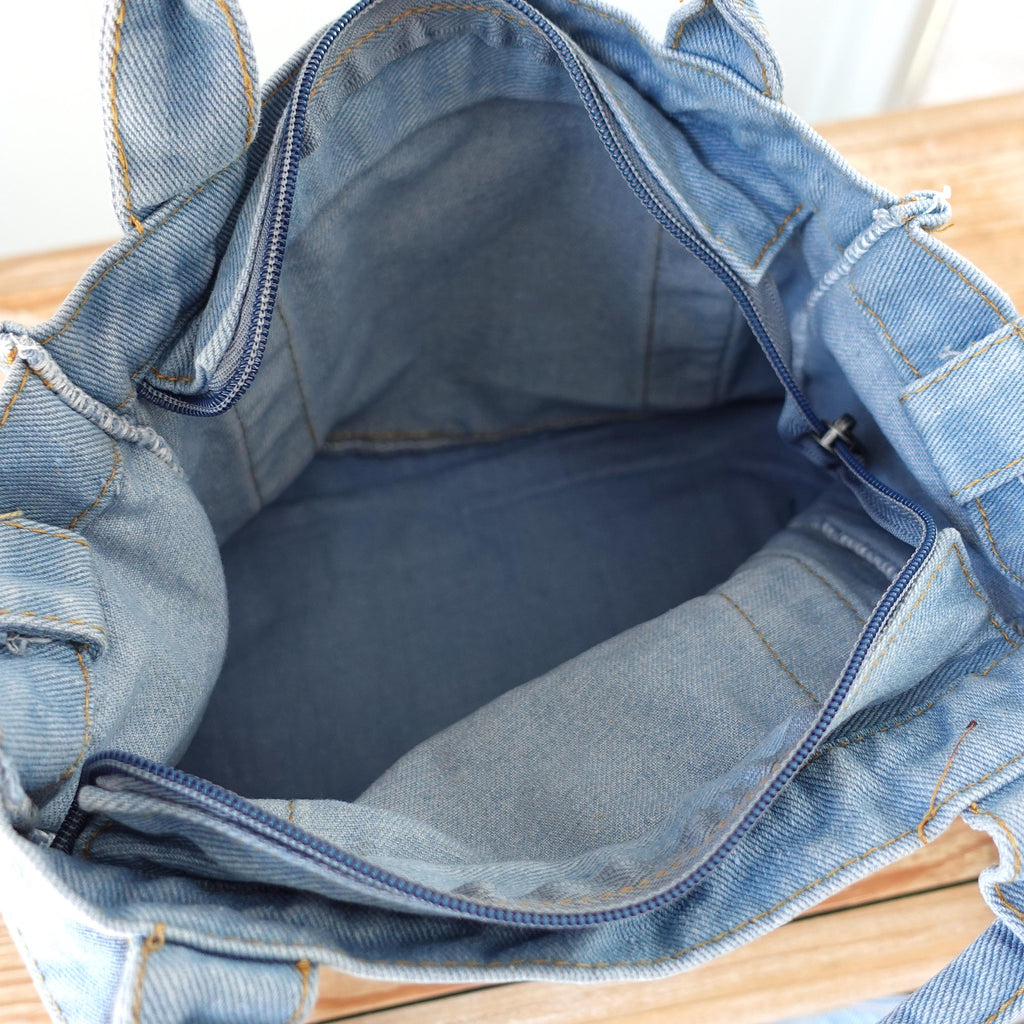 Personalized Denim Tote Bag
