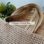 BeLettered. Personalized Woven Straw Tote Bag,Shoulder BAG
