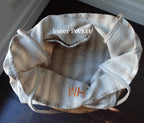 BeLettered. Personalized Striped Tote Bag