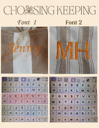 BeLettered. Personalized Striped Tote Bag