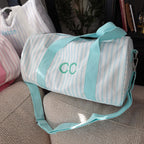 Personalized Kids Striped Duffel Bag