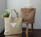 BeLettered. Personalized Woven Straw Tote Bag,Shoulder BAG