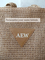 BeLettered. Personalized Woven Straw Tote Bag,Shoulder BAG