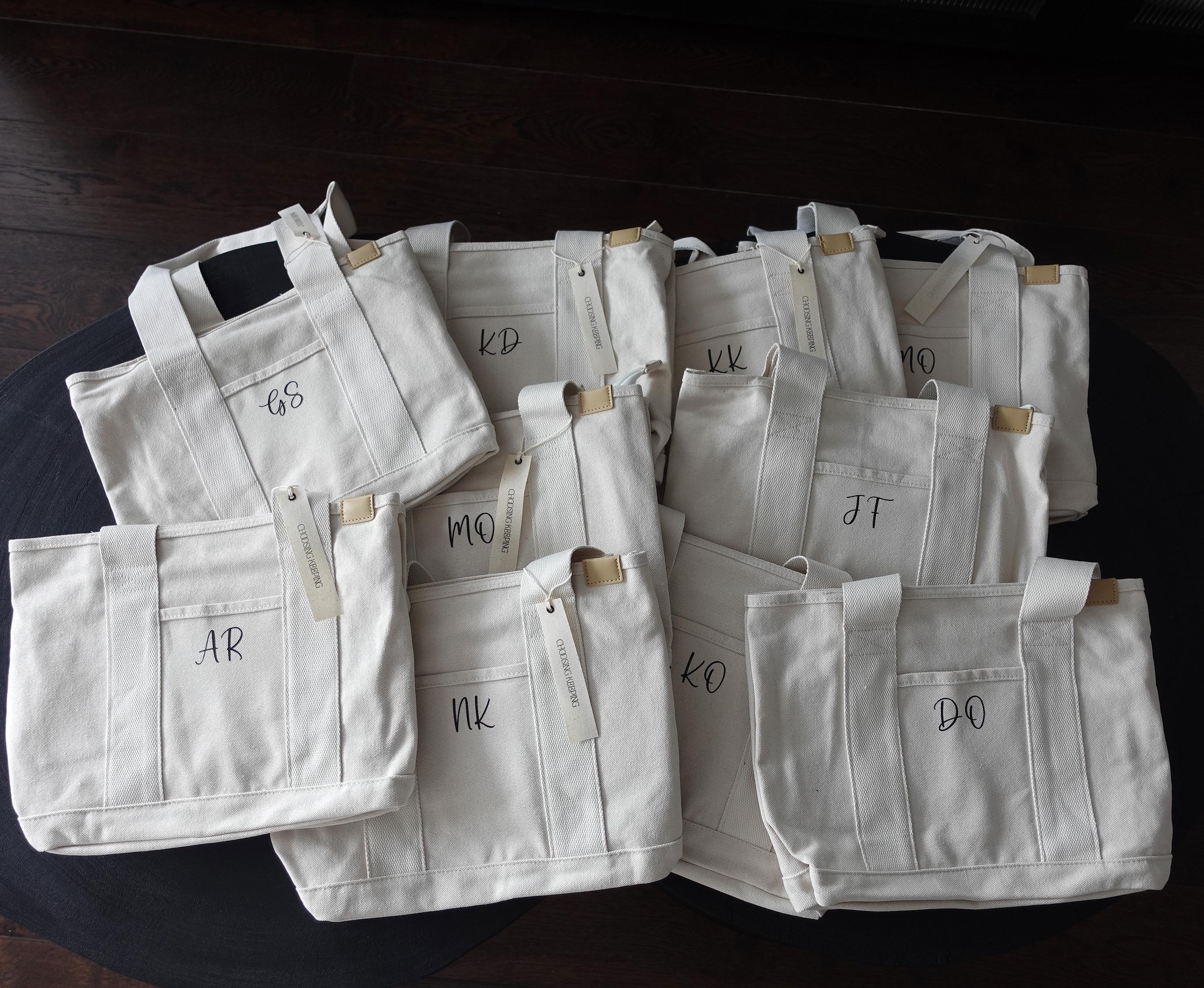 BeLettered. Personalized Canvas Tote Bag, Fits A4 Bag