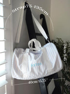 Personalized Kids Striped Duffel Bag