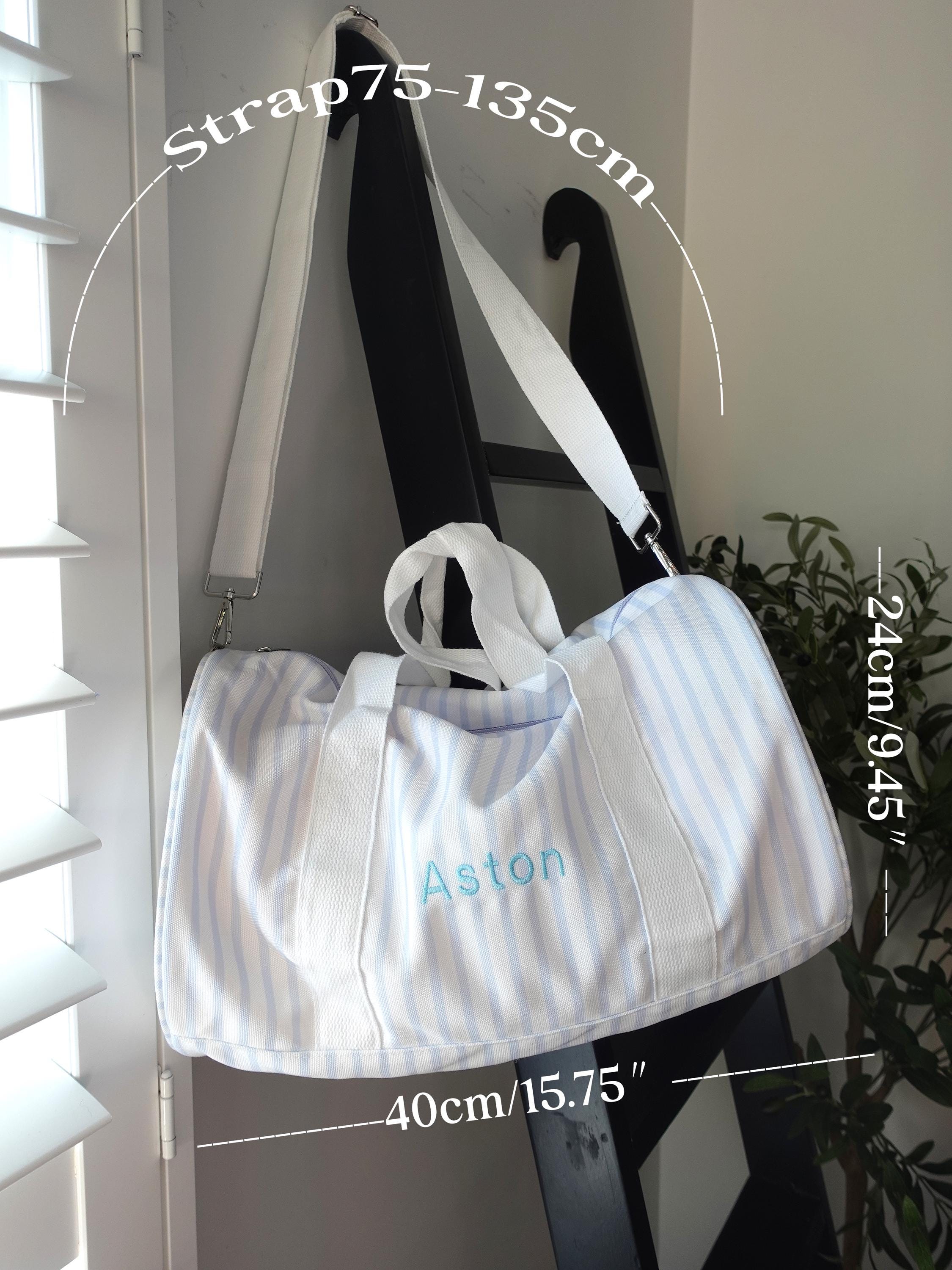 Personalized Kids Striped Duffel Bag
