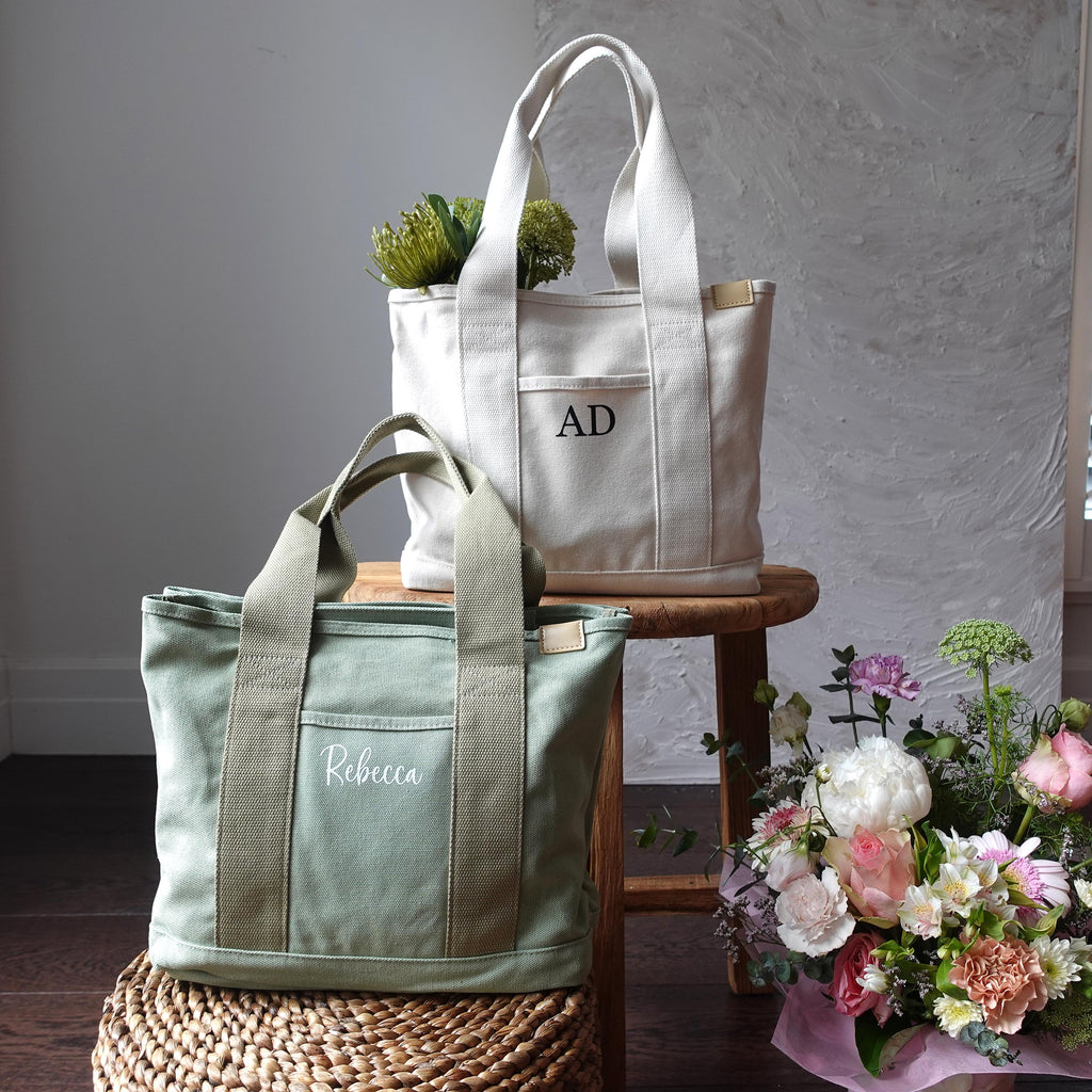 BeLettered. Personalized Canvas Tote Bag, Fits A4 Bag