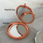 Personalised Compact Mirror, Custom Engraved Makeup Mirror