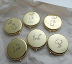 Personalised Compact Mirror, Custom Engraved Makeup Mirror