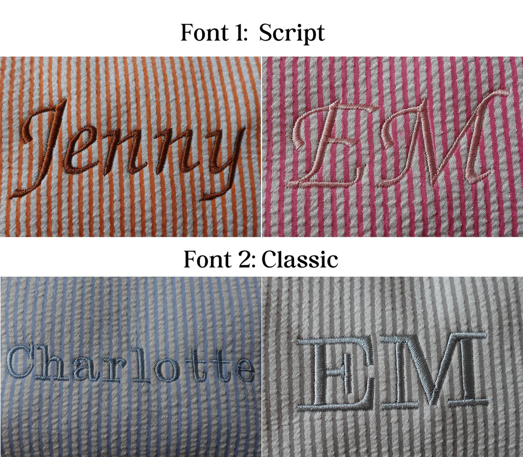 BeLettered. Personalized Striped Makeup Bag, Toiletry Bag