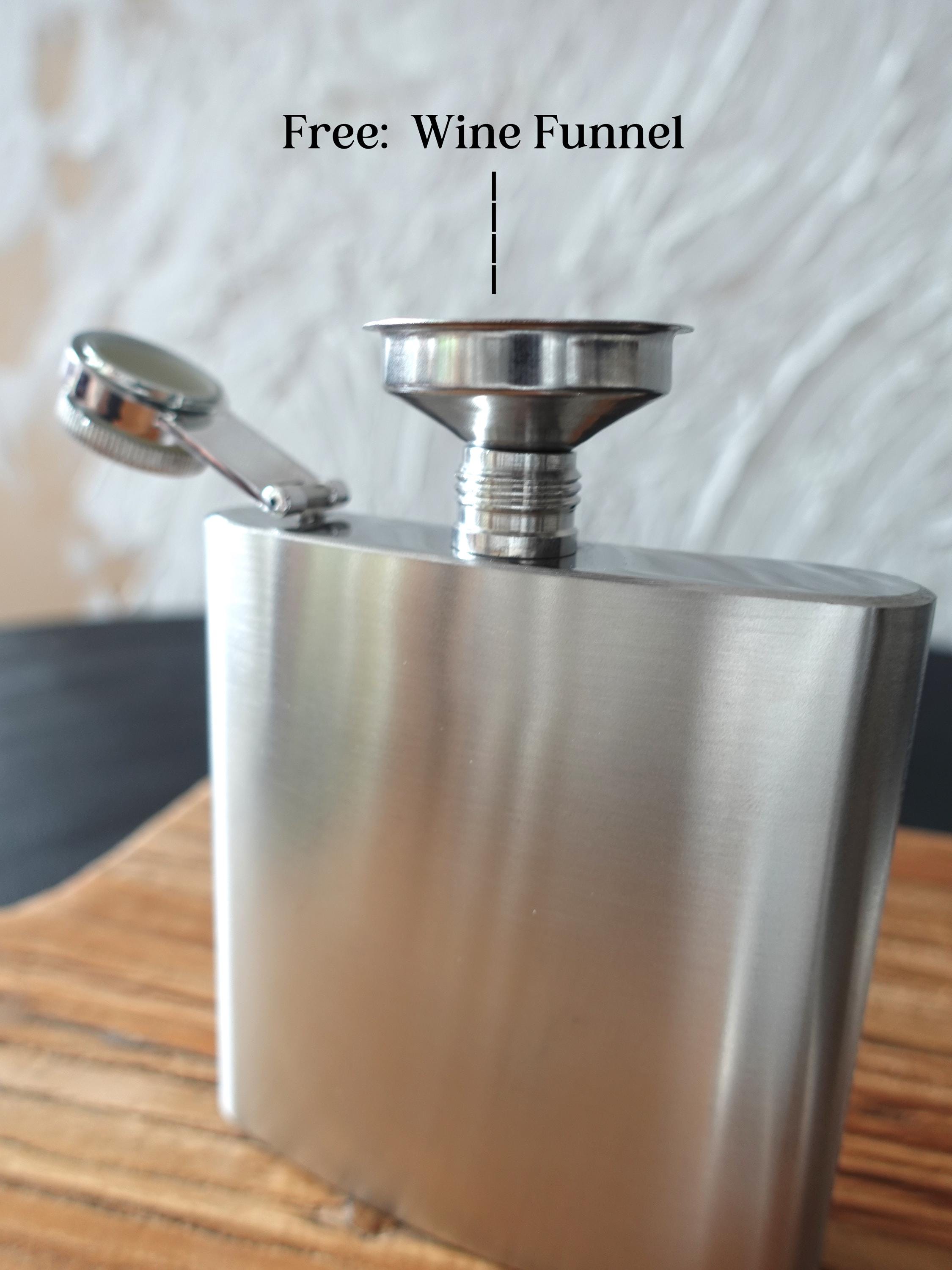 Personalised Hip Flask, 6oz, 304 Stainless Steel