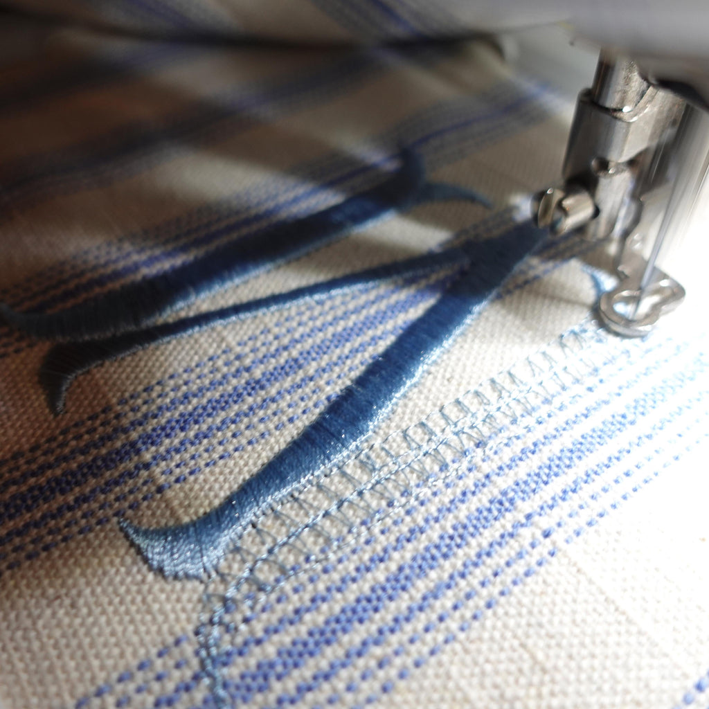 Personalised Striped Mini Tote, Country Vintage Style