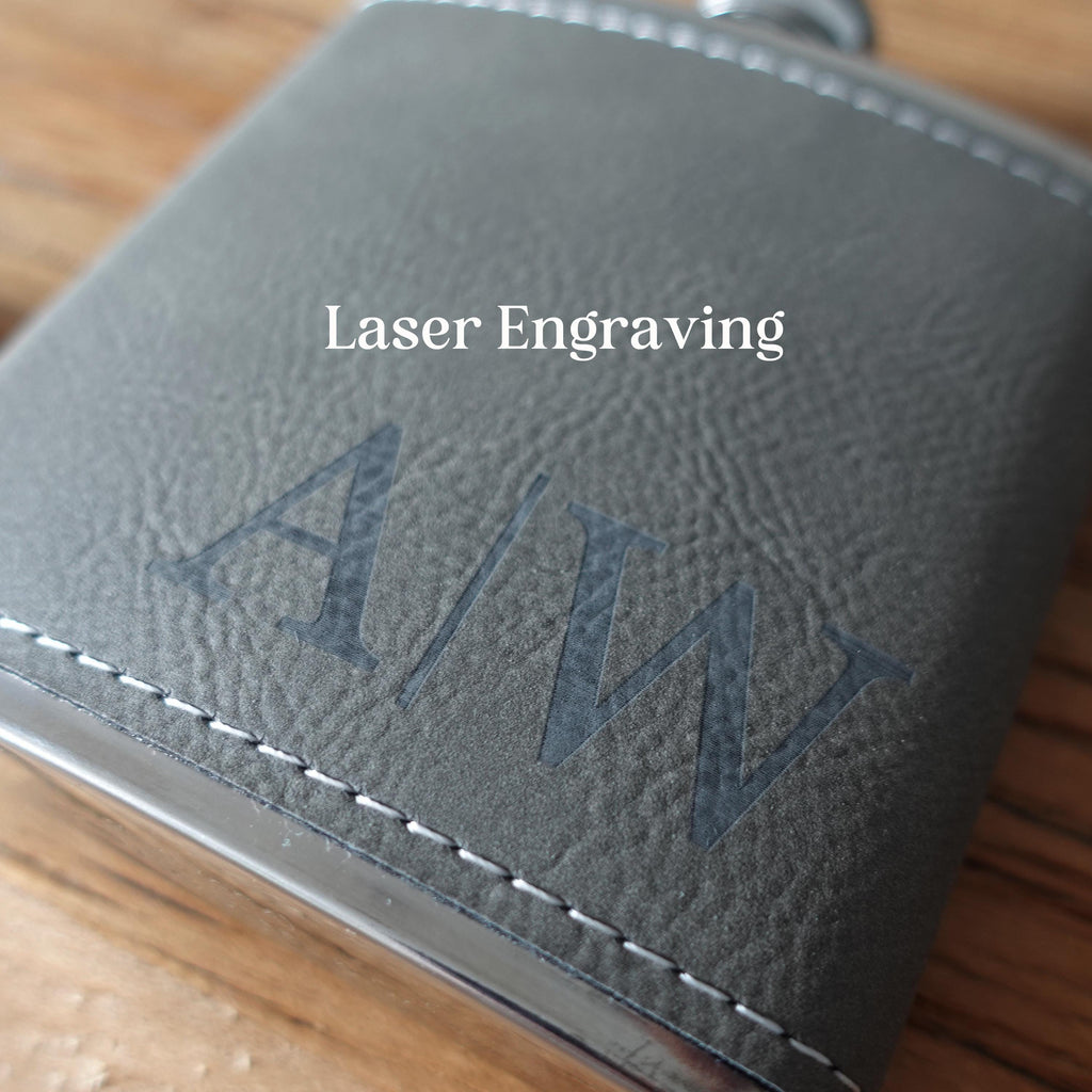 Personalised PU Leather Hip Flask