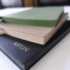 Personalized Notebook with Name, Minimalist, PU Leather Journal