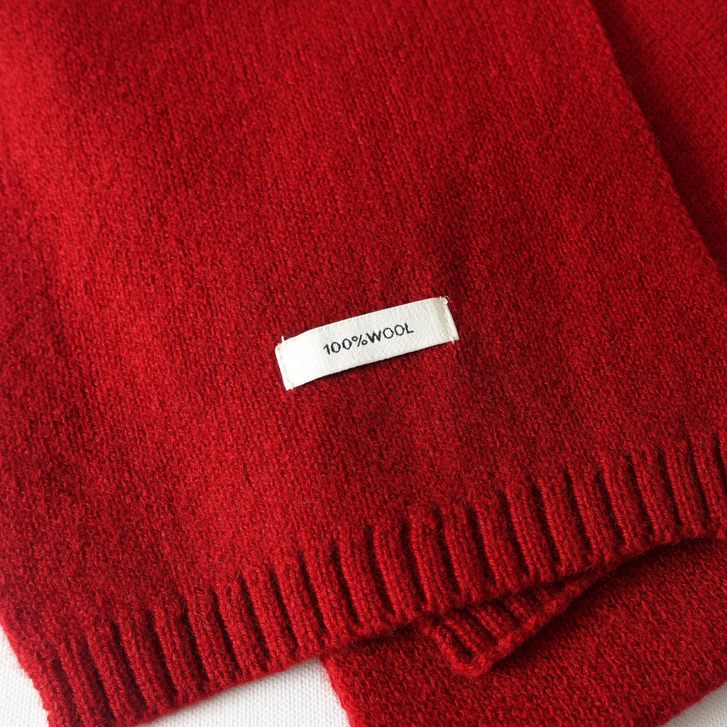 Custom Embroidered Wool Scarf with Initials or Name