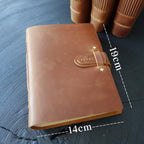 Personalized handmade Travel Journal, Thick Leather Notebook